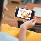 Cute Summer Picnic Trendy Cookout Whimsical Kaart