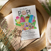 Cute Summer Popsicle & Sweet Trees Baby shower Kaart