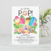 Cute Summer Popsicle & Sweet Trees Baby shower Kaart (Staand voorkant)