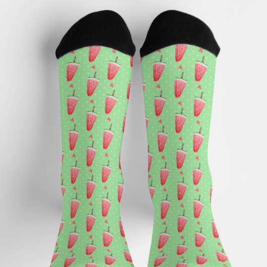 Cute Summer Popsicles Watermelon Pattern sokken (Top)