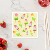 Cute Summer Regenbow popsicles Servet (Insitu)