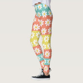 Cute Summer Retro Daisy Flowers Mode Leggings (Links)