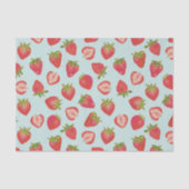 Cute Summer Strawberry-patroon Tissuepapier (Voorkant)