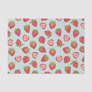 Cute Summer Strawberry-patroon Tissuepapier