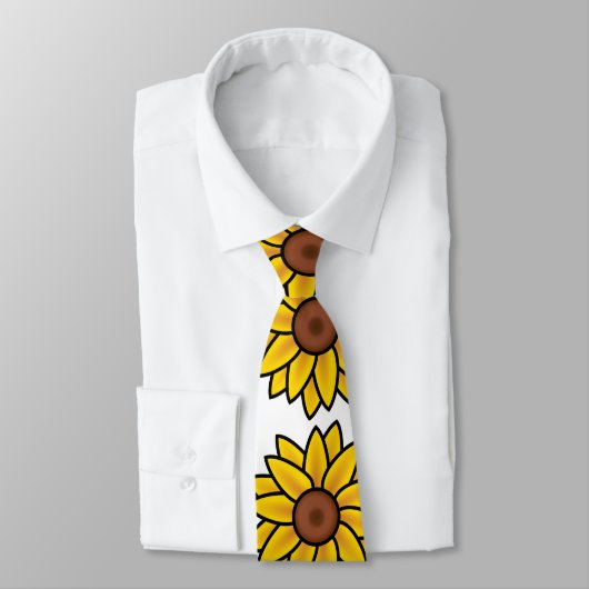 Cute Summer Sunflower Stropdas (Gebonden)