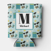 Cute Summer Vacation Elements Blikjeskoeler (Voorkant)