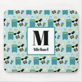 Cute Summer Vacation Elements Mousepad Muismat (Voorkant)