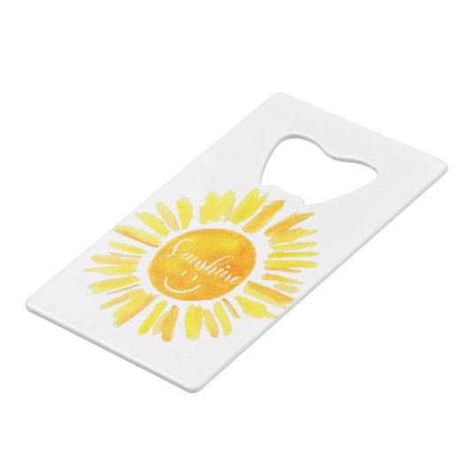 Cute summer Vacay Mode sunshine Creditkaart Flessenopener (Voorkant Gekanteld)