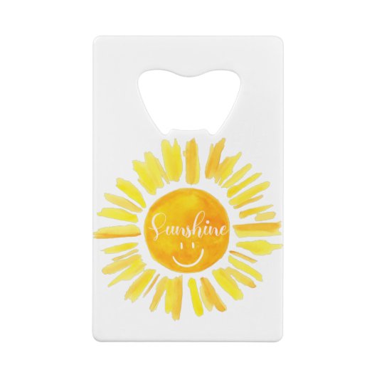 Cute summer Vacay Mode sunshine Creditkaart Flessenopener (Achterkant)