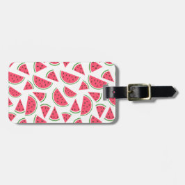 Cute Summer Watermelon Pattern Bagagelabel