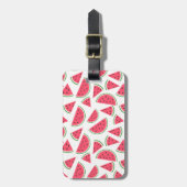 Cute Summer Watermelon Pattern Bagagelabel (Voorkant verticaal)