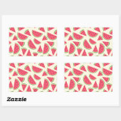 Cute Summer Watermelon Pattern Rechthoekige Sticker (Vel)