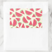 Cute Summer Watermelon Pattern Rechthoekige Sticker (Tas)