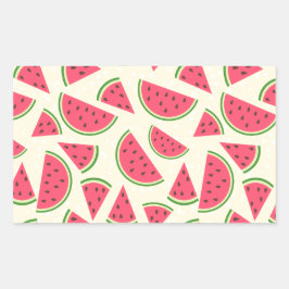 Cute Summer Watermelon Pattern Rechthoekige Sticker