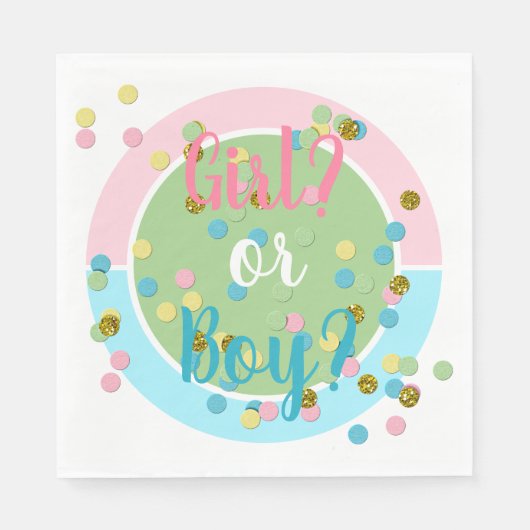 Cute Summery Fun Colorful Confetti Stippen Servet (Voorkant)