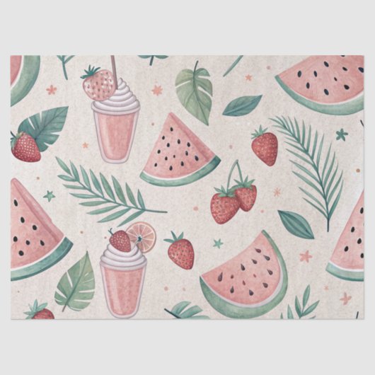 Cute Summery Tissue Paper Tissuepapier (Voorkant)