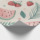 Cute summery wrapping paper cadeaupapier (Hoek)
