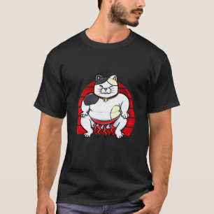 Cute sumo worstelaars kat pyjama t-shirt