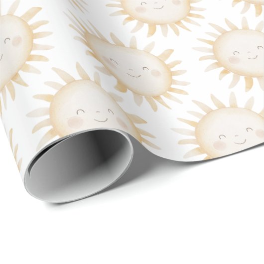 Cute Sun background Cadeaupapier (Rol Hoek)
