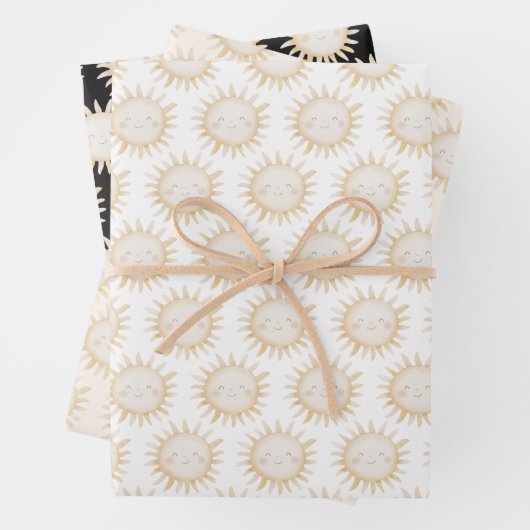 Cute Sun background Inpakpapier Vel (In situ)