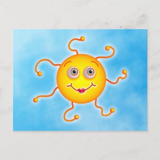 Cute Sun Briefkaart (Voorkant)
