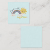 Cute Sun, Cloud & Rainbow: kijk op de heldere kant Notitiekaartje (Voorkant / Achterkant)