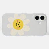 Cute Sun Emoji Phone Case – Aesthetic Yellow Desig (Achterkant (horizontaal))