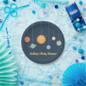 Cute Sun en Planets Space Baby shower Supply Papieren Bordje (Feest)