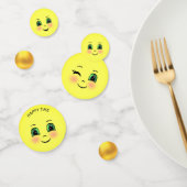 Cute Sun Happy Face Emojis Confetti (Groep)