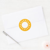 Cute sun illustration design sticker. Sticker (Envelop)
