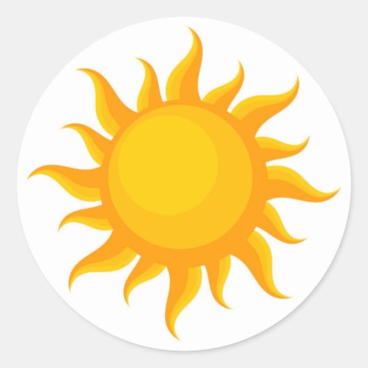 Cute sun illustration Sticker (Voorkant)
