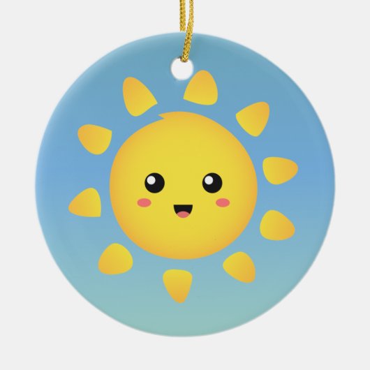 Cute Sun Je bent mijn zonneschijncitaat Keramisch Ornament (Voorkant)