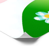 Cute sun kawaii cartoon poster (Hoek)