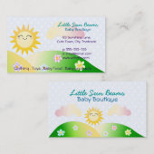 Cute sun kawaii cartoon visitekaartje (Voorkant / Achterkant)