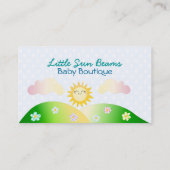 Cute sun kawaii cartoon visitekaartje (Achterkant)