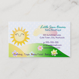 Cute sun kawaii cartoon visitekaartje