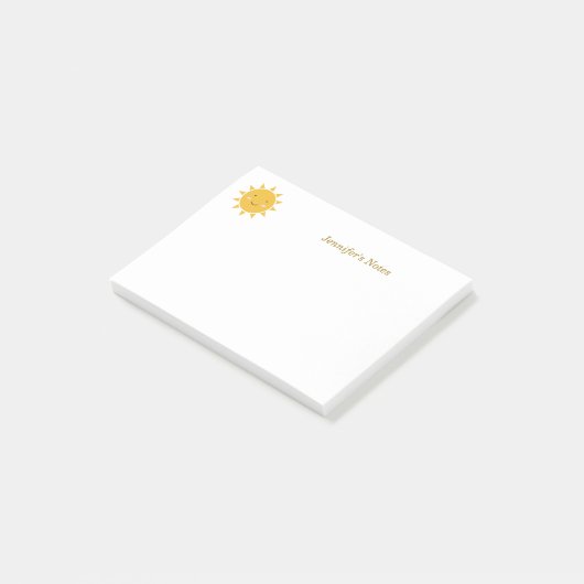 Cute Sun Post-it® Notes (Schuin)