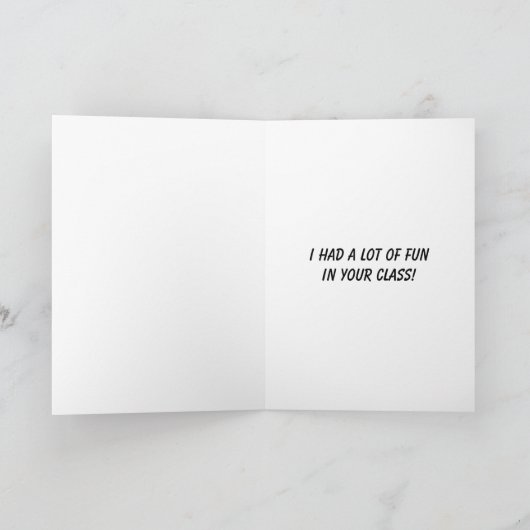 Cute Sun-regenboog helpt me om schin-leraar te kop Bedankkaart (Binnen)