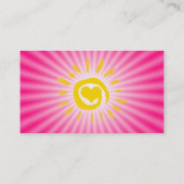 Cute Sun; Roze Visitekaartje (Achterkant)
