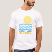 Cute Sun & Sea Customizable w/ Your Town, State T-shirt (Voorkant)