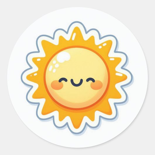 cute sun sticker (Voorkant)