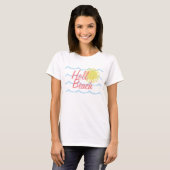 Cute Sun Summer Beach Waves T-shirt (Voorkant volledig)
