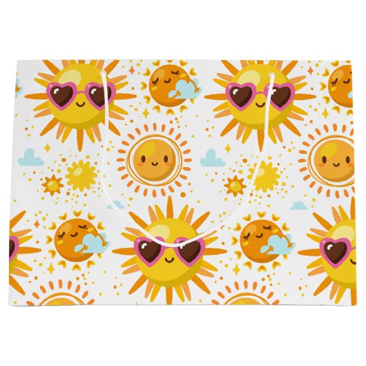 Cute Sun Sunshine Groot Cadeauzakje (Voorkant)
