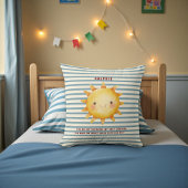 Cute Sun Watercolor "You Are My Sunshine" Text  Kussen