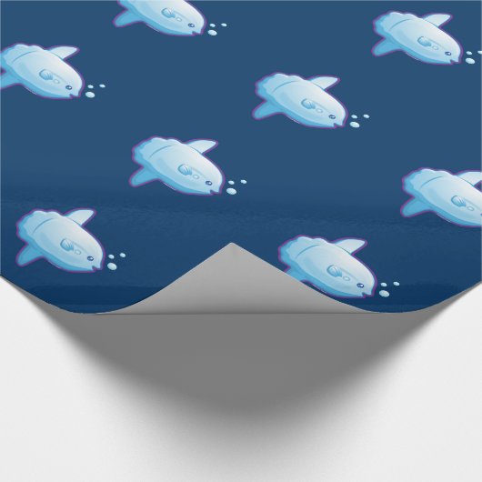 Cute Sunfish Cadeaupapier (Hoek)