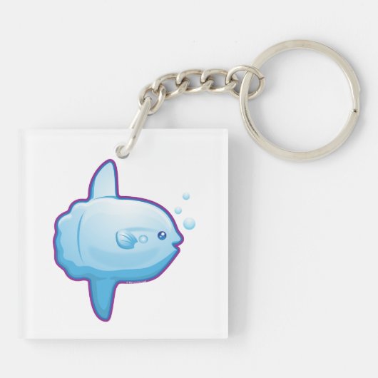 Cute Sunfish Sleutelhanger (Achterkant)