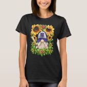 Cute Sunflower Baseball Gnome For Women And Baseba T-shirt (Voorkant)
