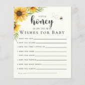 Cute Sunflower Bee Baby Shower (Voorkant)