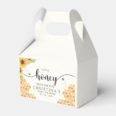 Cute Sunflower Bee Baby Shower Bedankdoosjes (Voorkant Zijde)