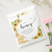 Cute Sunflower Bee Baby Shower Bedankzakje (Gezegeld)